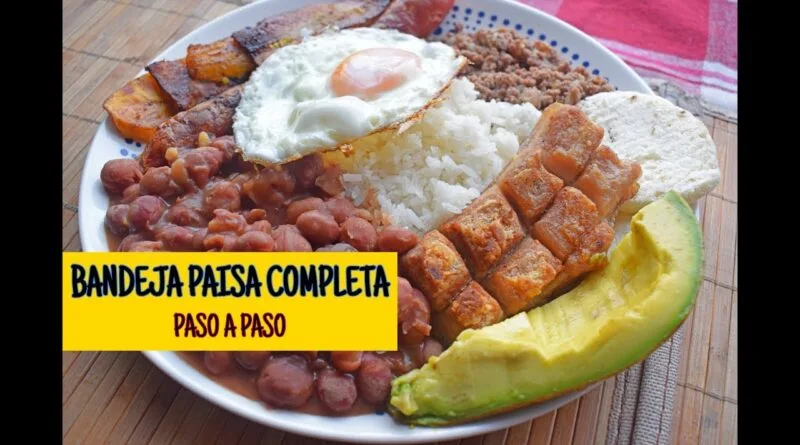 receta de bandeja paisa