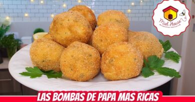 receta de bombas de papa