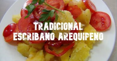 receta de escribano arequipeño