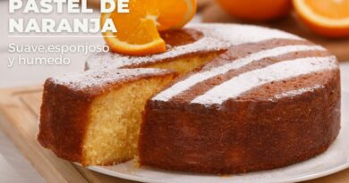receta de pastel naranja