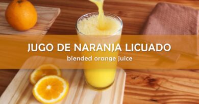 receta de refresco de naranja