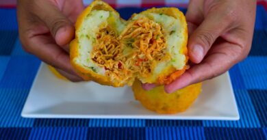 papa rellena receta de pollo
