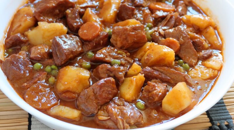 receta de estofado de chancho