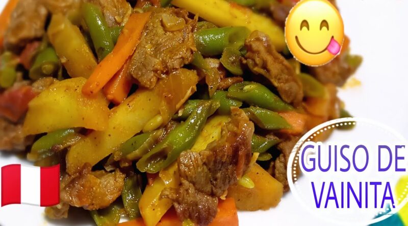 receta de guiso de vainitas