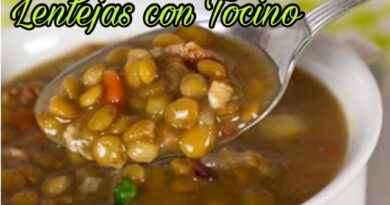 receta de lentejas con tocino