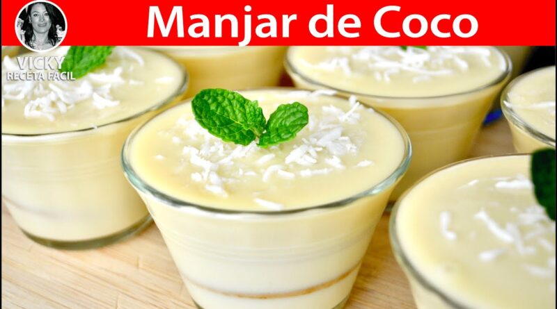 receta de manjar de coco