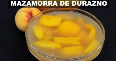 receta de mazamorra de durazno