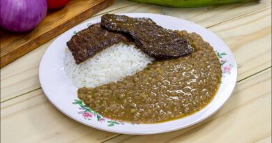 receta de menestra de lenteja
