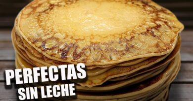 receta de panqueques sin leche