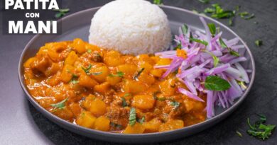 receta de patita con mani