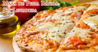 receta de pizza sin levadura