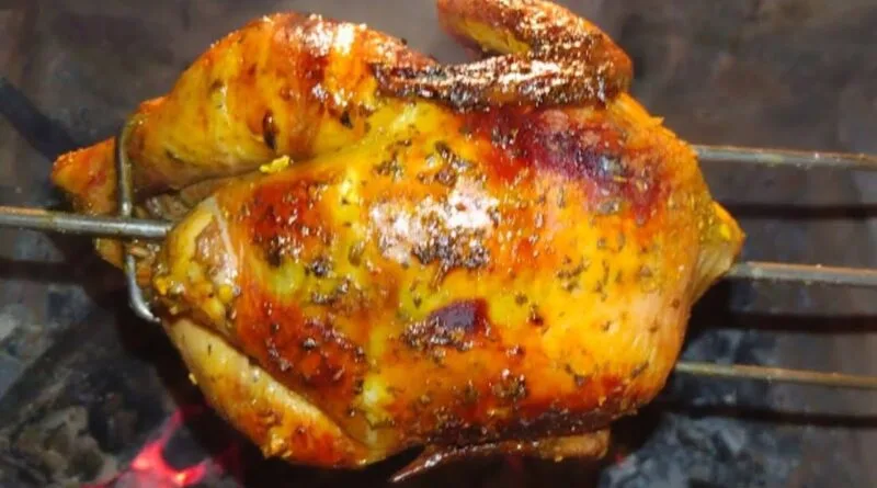 receta de pollo al spiedo