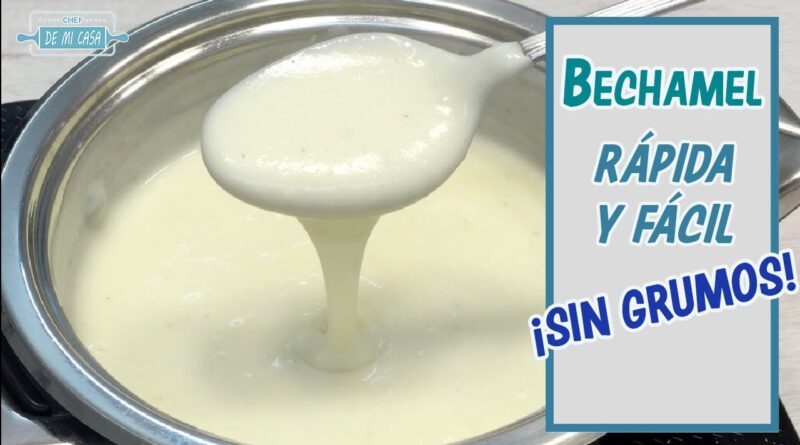 receta de salsa bechamel