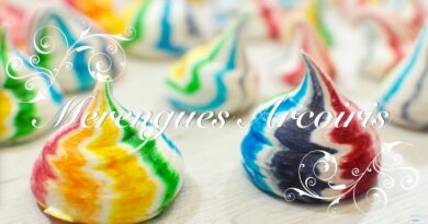 receta de suspiros de colores