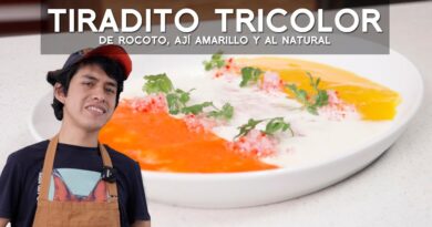 receta de tiradito tricolor