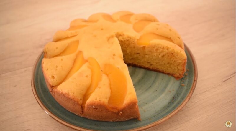 receta de torta de durazno