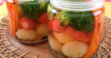 receta de verduras encurtidas