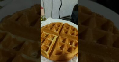 receta de waffles con helado