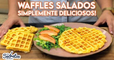 receta de waffles salados