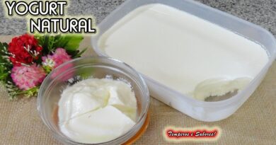 receta de yogur natural