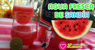 receta de agua de sandia