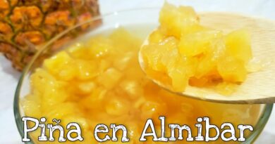 receta de almibar de piña