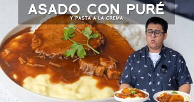 receta de asado con pure
