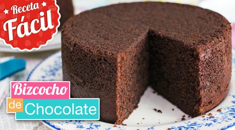 receta de bizcochuelo de chocolate