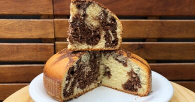 receta de bizcochuelo marmolado
