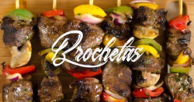 receta de brochetas de carne