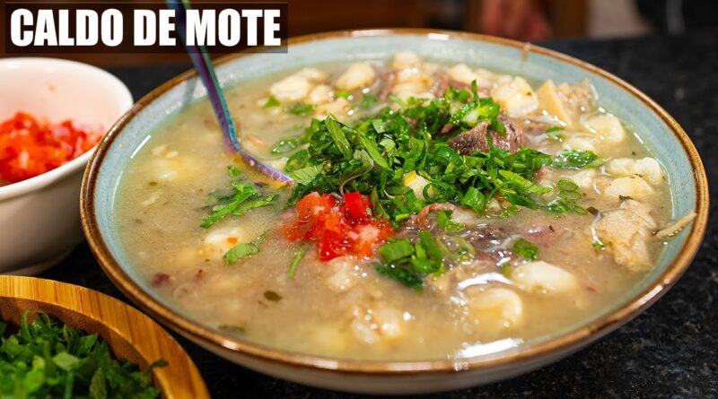 receta de caldo de mote