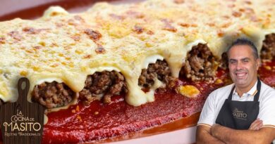 receta de canelones de carne