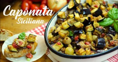 receta de caponata de vegetales