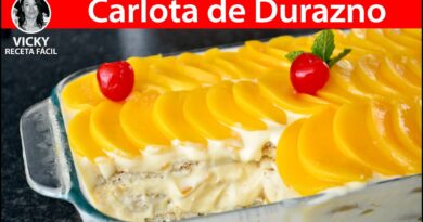 receta de carlota de durazno