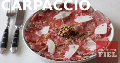 receta de carpaccio