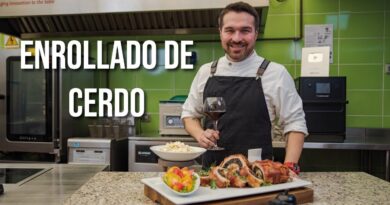 receta de cerdo enrollado