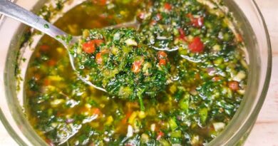 receta de chimichurri