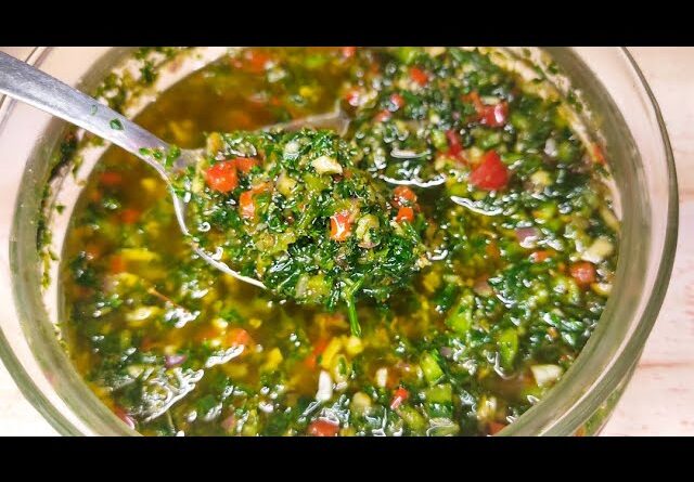 receta de chimichurri