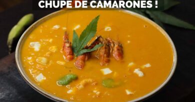 receta de chupe de camarones