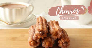 receta de churros rellenos