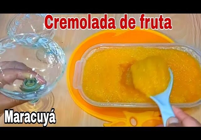 receta de cremolada de maracuya