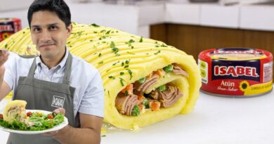 receta de enrollado de atun