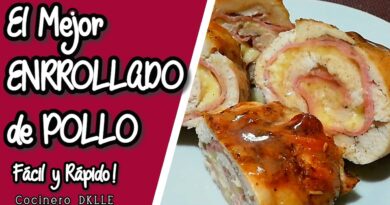 receta de enrrollado de pollo