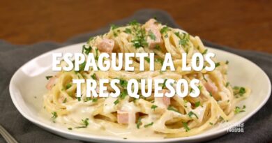 receta de espagueti con queso