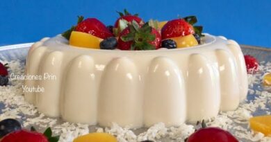 receta de gelatina blanca