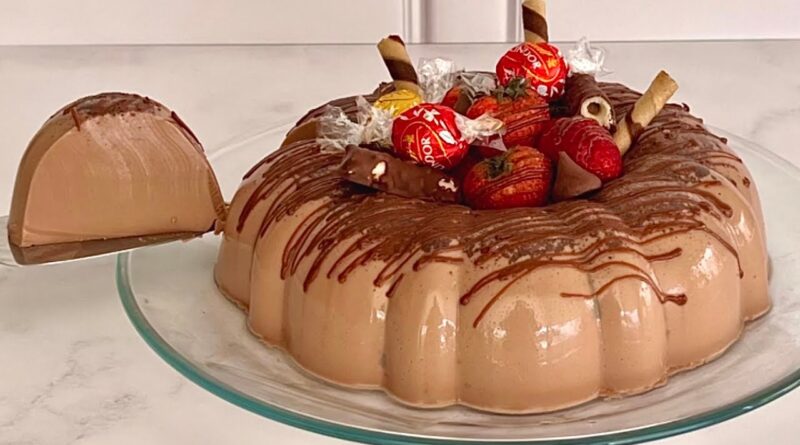 receta de gelatina de chocolate