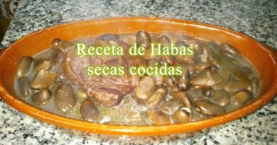 receta de habas secas