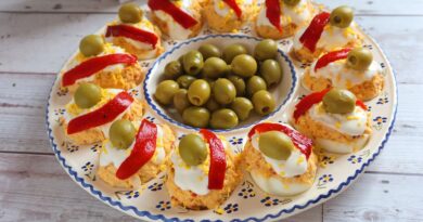 receta de huevos duros rellenos
