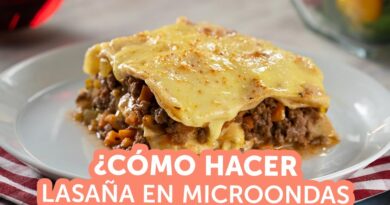 receta de lasaña en microondas