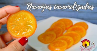receta de naranjas confitadas
